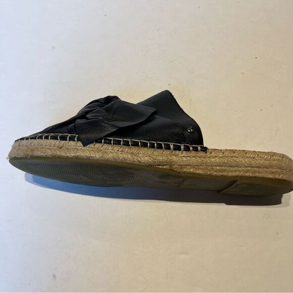 Sam Edelman Women's Espadrilles Black Leather Bow Top Size 9M Lynda - Picture 11 of 12